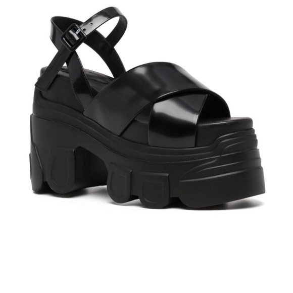 Simone Rocha Criss-Cross Strap Platform Sandals - Picture 2 of 13